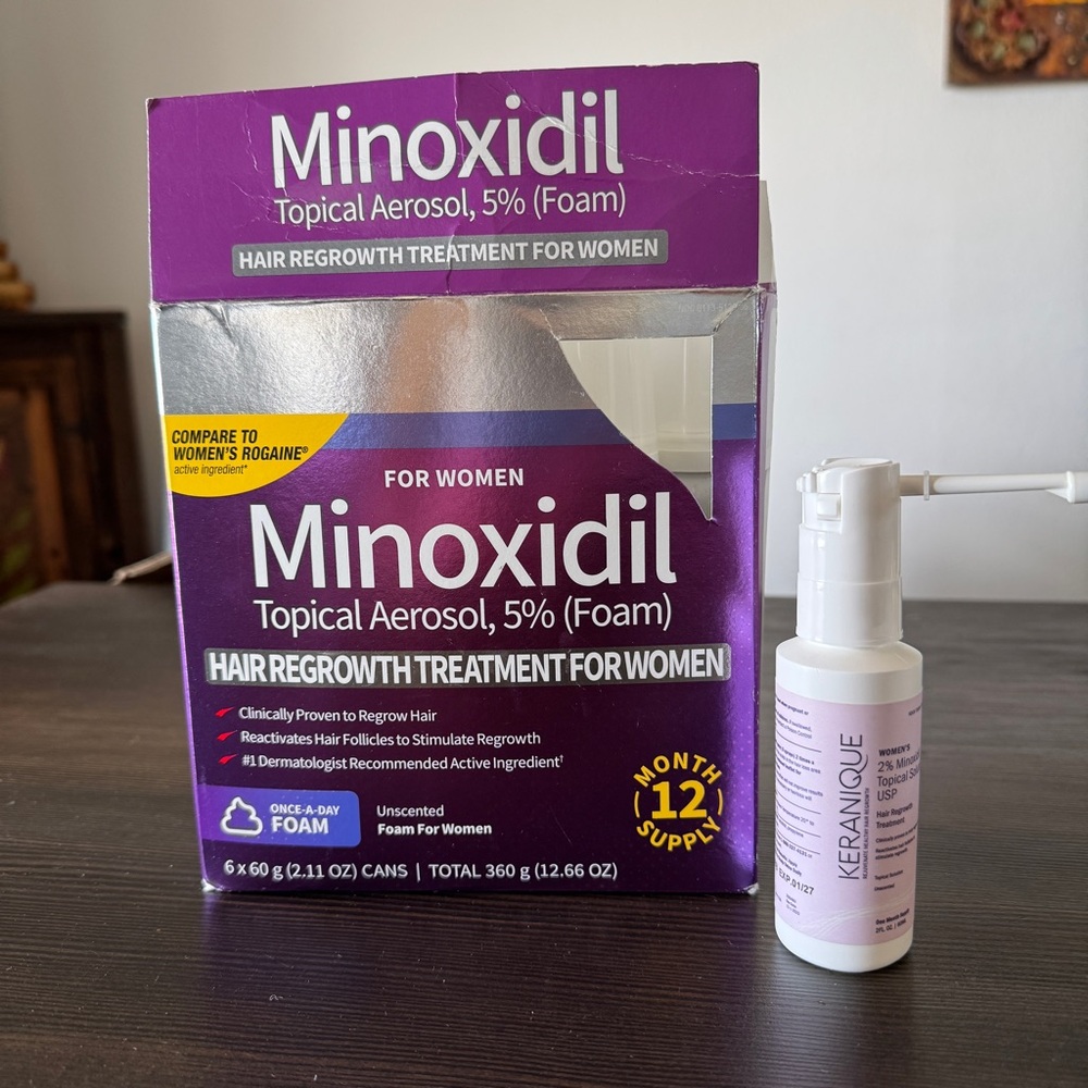 Minoxidil Hair Regrowth Treatment for Women + Keranique 2%